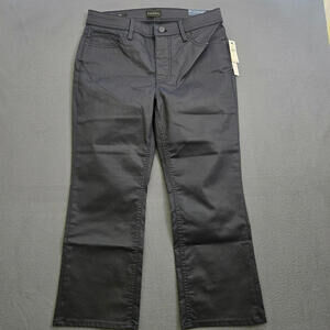 Talbots Women 6P Blue Demi Boot Crop Jeans Slimming NWT